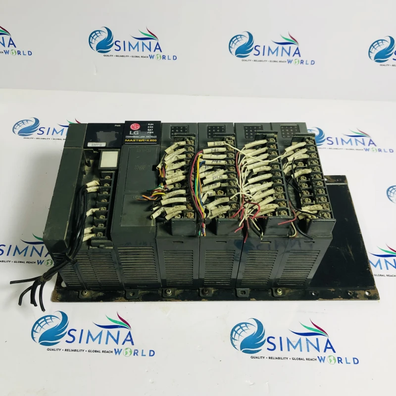 LG Master-K200 PLC System with SMPS Power Supply & DC 24V Input Modules Modular PLC Rack System