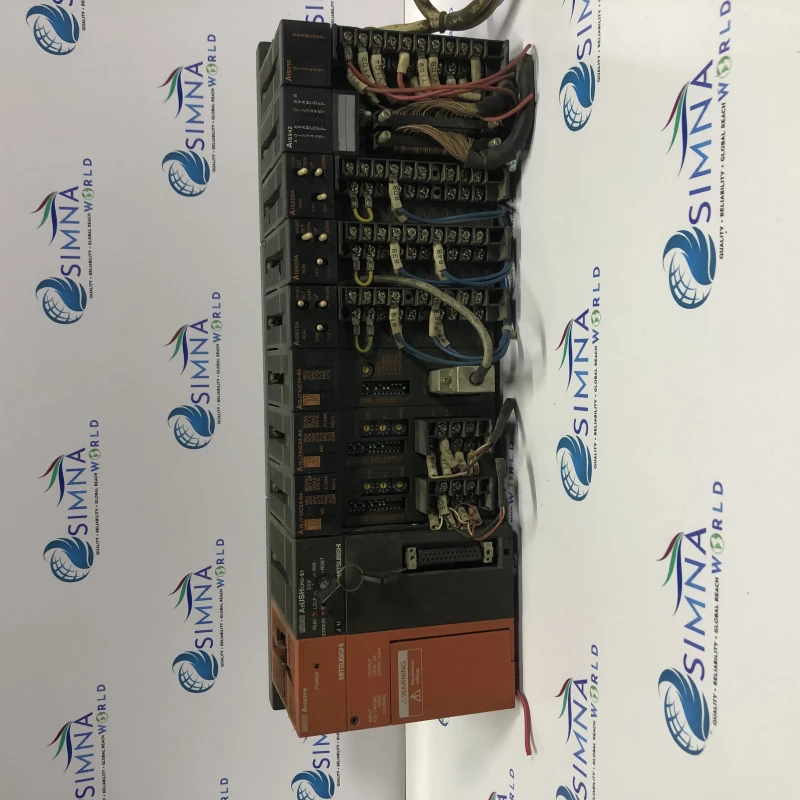 Mitsubishi MELSEC A Series PLC A2USHCPU-S1 Rack with A1S62PN Power Supply I/O Modules PLC RACK