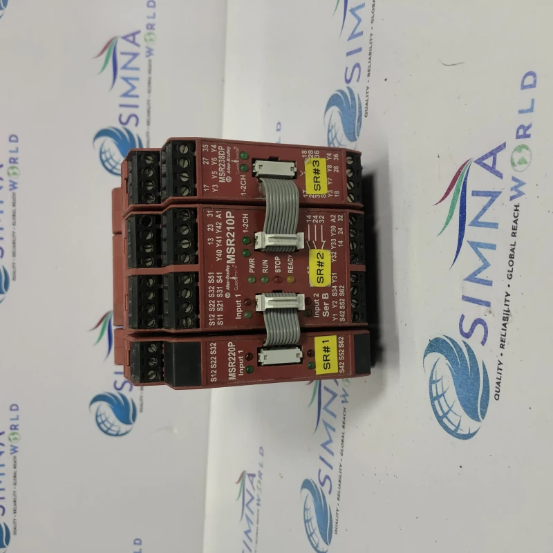 Allen-Bradley Guardmaster MSR200 Safety Relay System with MSR210P Base Unit and Expansion Modules Safety Relay System: